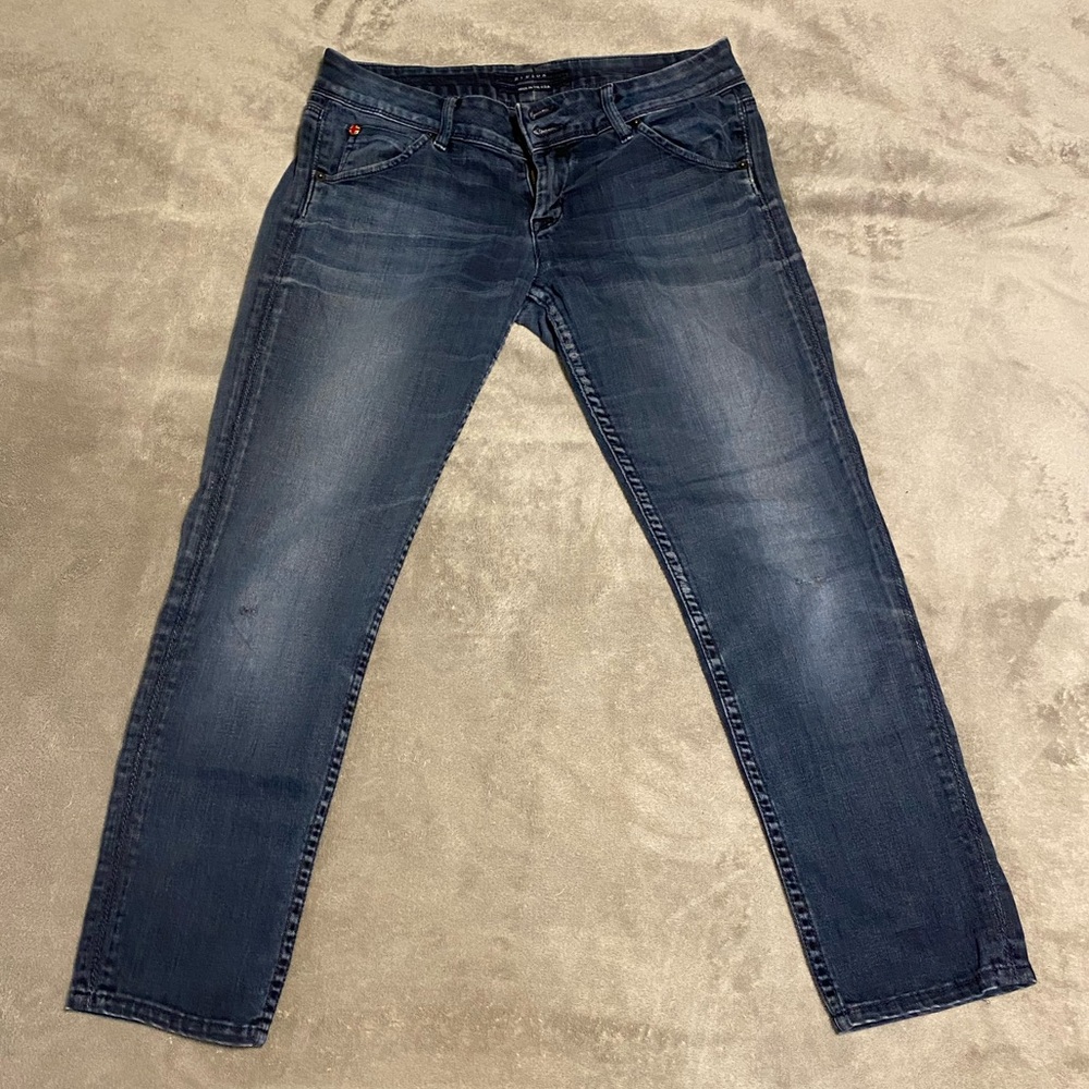 Hudson Jeans Women's Dark Blue Cropped Denim